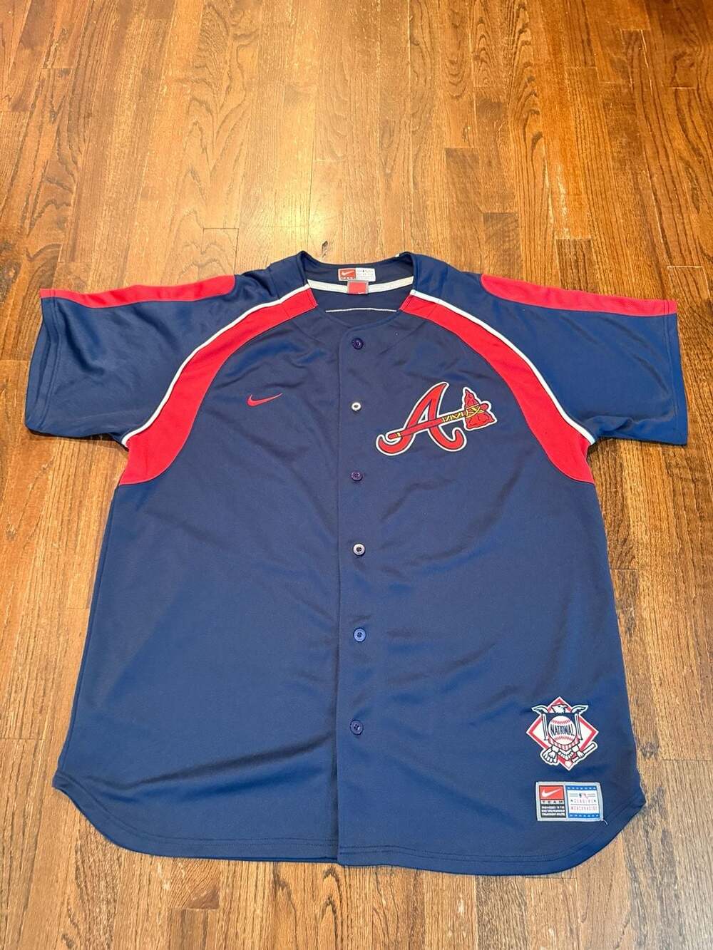 Nike Atlanta Braves Chipper Jones #10 Replica Baseball Jersey Size XXL